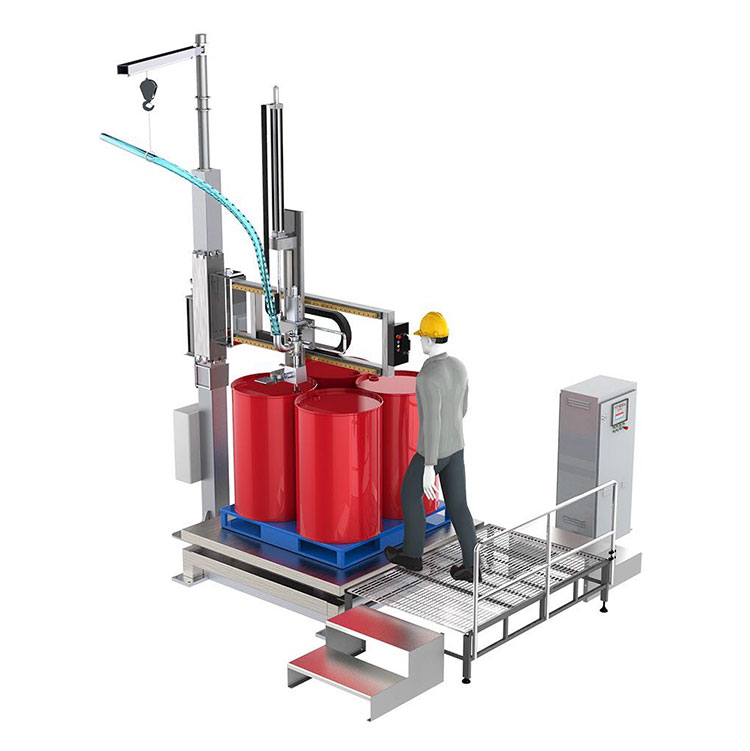 IBC Barrel Rocker Type Lithium Battery Liquid Filling Machine